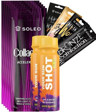 Soleo Collagen Zestaw Kosmetyków Do Opalania 11szt.