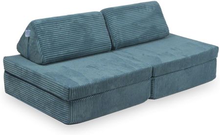 Mimii Mini Sofa Do Zabawy Montessori Standard Sztruks Niebieski 9010