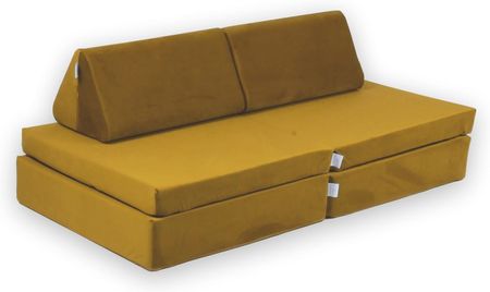 Mimii Mini Sofa Do Zabawy Montessori Standard Velvet Złoty 9001