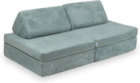 Mimii Mini Sofa Do Zabawy Montessori Standard Sztruks Jasna Mięta 9007