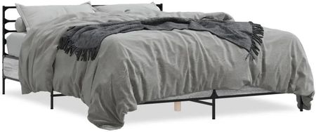 Rama łóżka, szary dąb sonoma, 160x200 cm