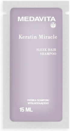 Medavita Keratin Miracle Sleek Hair Shampoo Ultra Wygładzający Szampon Z Efektem Jedwabiu Próbka 15ml