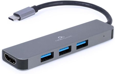 Gembird Multiadapter USB Type-C 2 w 1 (3x USB 3.2 + HDMI) (ACMCOMBO201)