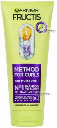 Garnier Fructis Method For Curls No.1 Shampoo Nawilżający Szampon Do Włosów Kręconych I Falowanych 200ml