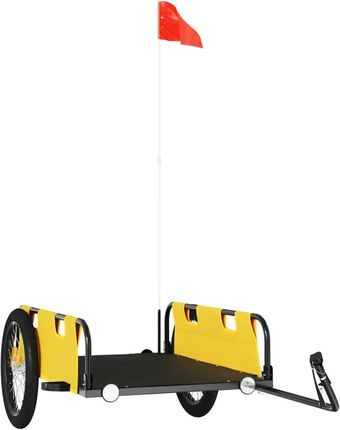 Przyczepka Rowerowa Oxford, Żółta, 135X68X38,5cm