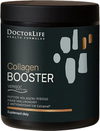 Collagen Booster Peptydy Kolagenu Rybiego + Kwas Hialuronowy 30 porcji 165g, Doctor Life