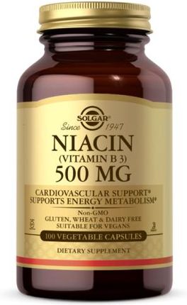 Solgar Niacin (Vitamin B3) 500Mg 100Kaps