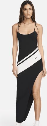Damska asymetryczna sukienka z dzianiny Nike Sportswear - Czerń