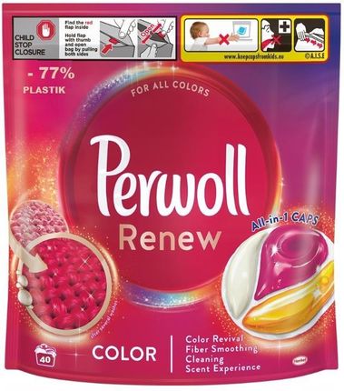 Perwoll Renew Caps Color Kapusłki Do Prania Ubrań Kolorowych 40Kaps.