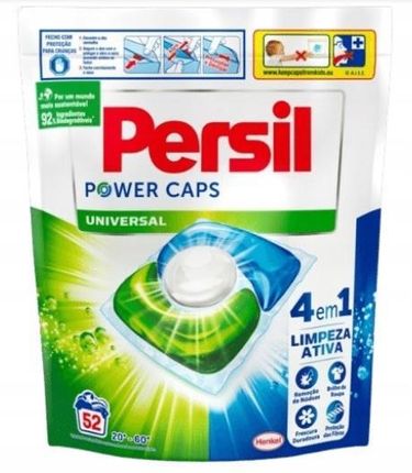 Persil Power Caps Universal Kapsułki Do Prania Białego 52Szt.