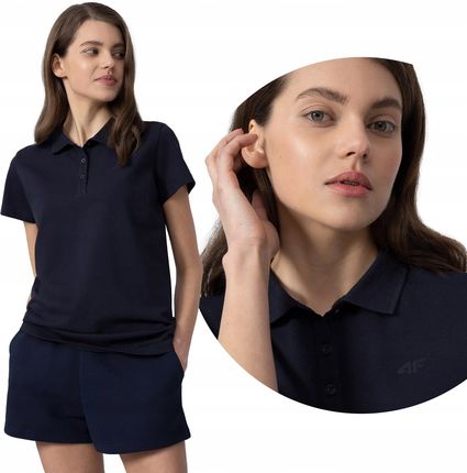 Koszulka Damska 4F Polo T-shirt Polówka Bawełniana Oddychająca SS24F132