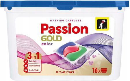 Passion Gold Kapsułki Do Prania Color 16Szt.