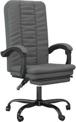 Zakito Fotel Rozkładany, Minimalistyczny Design, Ciemnoszary, 63X56X110,5-120cm