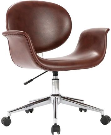 Zakito Obrotowe Krzesło Biurowe 67X62X80-87,5Cm Brązowe