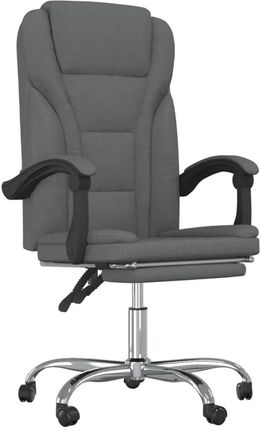 Zakito Fotel Rozkładany, Minimalistyczny Design, Ciemnoszary, 63X56X112,5-122cm
