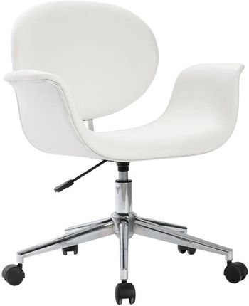Zakito Krzesło Biurowe Obrotowe 67X62X80-87,5Cm Białe