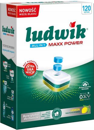 Ludwik Tabletki Do Zmywarki All In 1 Maxx Power Zapach Cytryna 120Szt. 