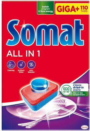 Somat Giga+ All In 1 Tabletki Do Zmywarki 110Szt.