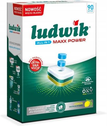 Ludwik Tabletki Do Zmywarki Maxx Power Lemon 90Szt.