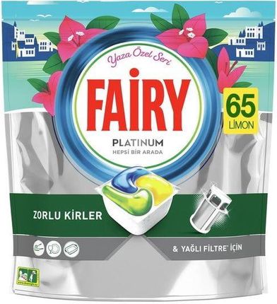 Fairy Platinum Kapsułki Do Zmywarki 65 Lemon