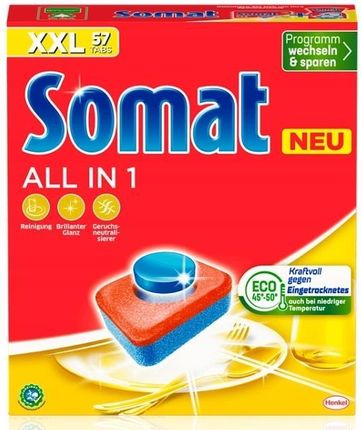 Somat Niemieckie Tabletki Do Zmywarki All In 1 Xxl 57Szt.