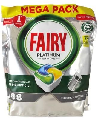 Fairy Platinum Lemon Kapsułki Do Zmywarki Mega Pack 73Szt.
