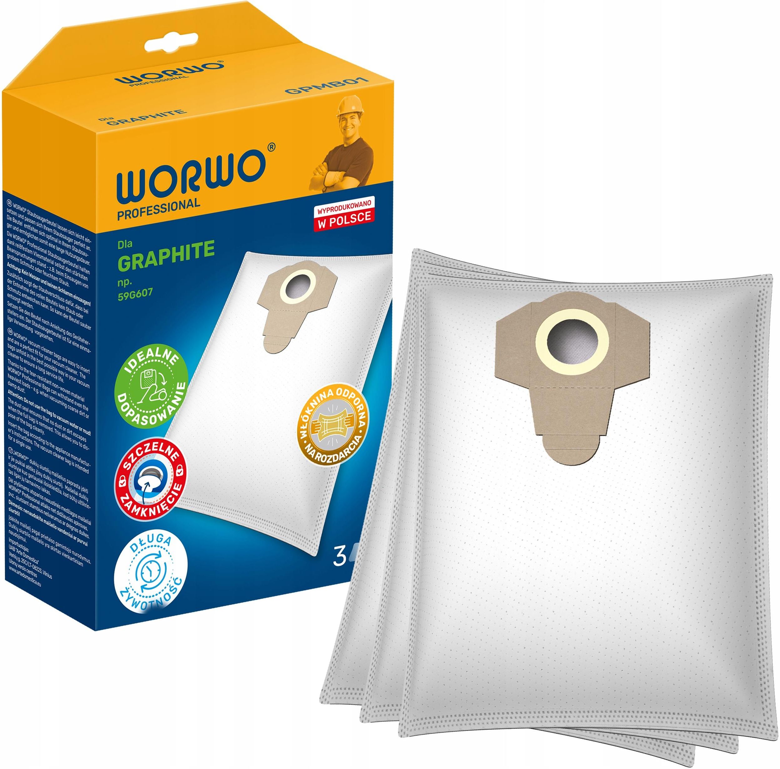 Zdjęcie Worwo Worki Odkurzacza Macallister Mac 1400 30L Mewvp 10 - Kamienna Góra