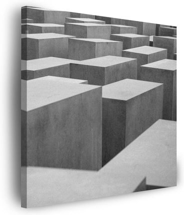 Marka Niezdefiniowana Obraz na płótnie Abstrakcja Betonowe Sześciany 60x60
