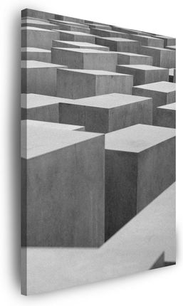 Marka Niezdefiniowana Obraz na płótnie Abstrakcja Betonowe Sześciany 40x120