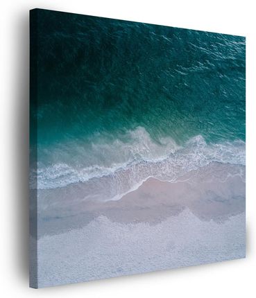 Marka Niezdefiniowana Obraz na płótnie Natura Morze Ocean Fale Plaża 90x90