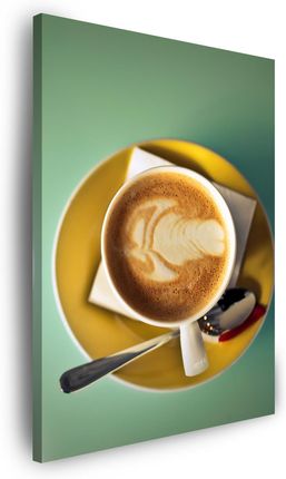 Marka Niezdefiniowana Obraz na płótnie Kawa Vintage Stylowe Kawiarnia 80x100