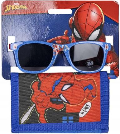 Zestaw chłopięcy portfel i okulary przeciwsłoneczne z filtrem Spider-man