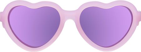 BABIATORS Heart Frosted Pink, lustrzane okulary przeciwsłoneczne z polaryzacją, różowy, 3-5 lat