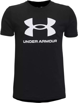 Koszulka Under Armour Sportowy T-shirt Dziecięcy Z Nadrukiem Logo r. 146