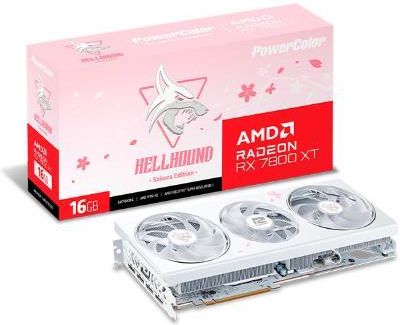 Powercolor Hellhound Sakura Radeon RX 7800 XT 16GB GDDR6   (VGAPOCATI0281)