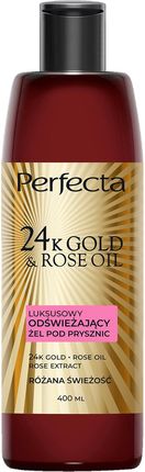 Perfecta 24K Gold&Rose Luksusowy odświeżający żel pod prysznic Różana Świeżość