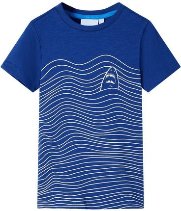 Dziecięca koszulka rekin 116 ciemnoniebieska