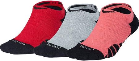 Nike Skarpety Sportowe Womens Dry Cushion No Show Training Socks 3 Pary Sx5571 938 Czerwony