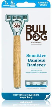 Bulldog Sensitive Bamboo Razor Maszynka Do Golenia Dla Mężczyzn + 4 Wkłady