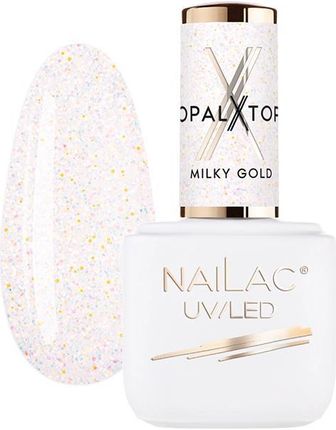 Nailac Opalx Top Hybrydowy Milky Gold 7Ml
