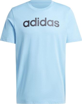 adidas Koszulka Męska Essentials Single Jersey Linear Embroidered Logo Tee Niebieska Is1350