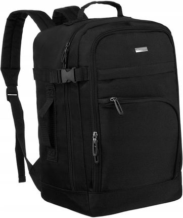 Plecak podróżny bagaż podręczny unisex kabinówka samolotowy czarny TOK-DPETERSON