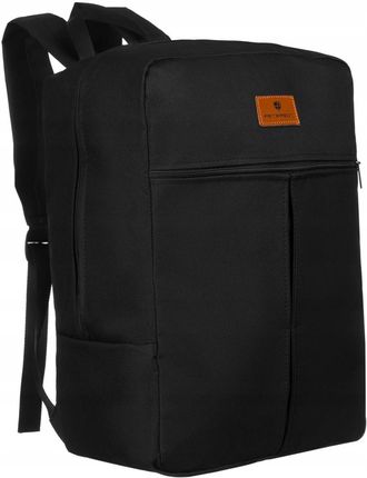 Plecak podróżny lekki bagaż podręczny unisex kabinówka samolotowy czarny Peterson GBP10