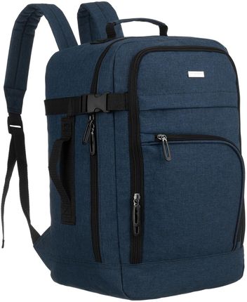 Plecak podróżny bagaż podręczny unisex kabinówka samolotowy granatowy PETERSON TOK-T