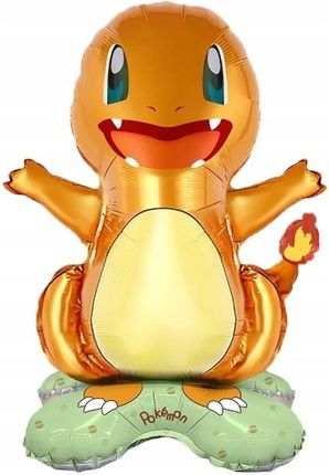 Balon Foliowy Urodzinowy Pokemon Go Charmander Duży Stojący 50Cm