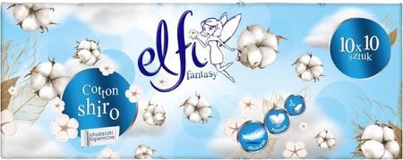 ZAPACHOWE Chusteczki higieniczne ELFI Fantasy Cotton Shiro 3W 10x10szt. BIAŁY