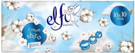 ZAPACHOWE Chusteczki higieniczne ELFI Fantasy Cotton Shiro 3W 10x10szt. BIAŁY