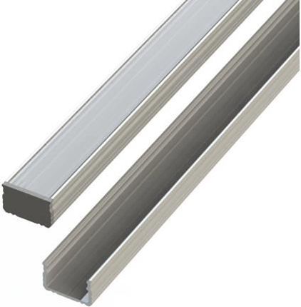 Led Line Profil Aluminiowy 10mm Nawierzchniowy Anodowany 2 Metry + Szybka Mleczna