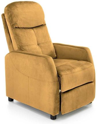 Fotel rozkładanay Dativo welwet żółty