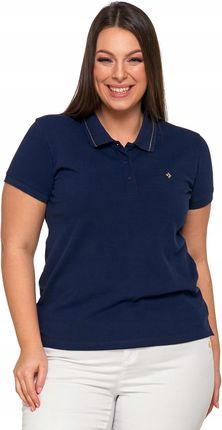 Damska Koszulka Polo Bawełniana T-Shirt Polówka Z Kołnierzykiem Moraj 3XL